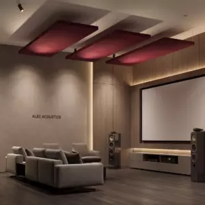 Акустическая панель для потолка CLOUD-A Red (206x64x5)