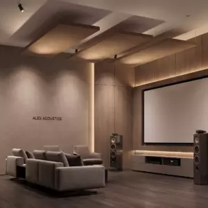 Акустическая панель для потолка CLOUD-A Beige (206x64x5)