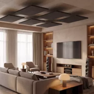 Акустическая панель для потолка CLOUD-A-SLIM Black (104x64x3)