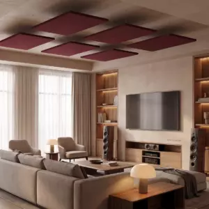 Акустическая панель для потолка CLOUD-A-SLIM Red (104x64x3)
