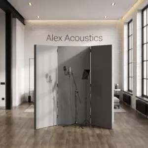 Мобильная акустическая ширма Alex Acoustics для записи вокала и дикторов