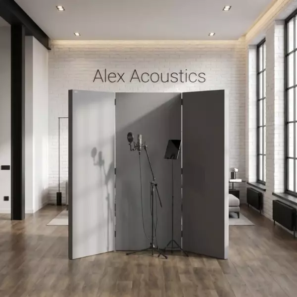 Мобильная акустическая ширма Alex Acoustics для записи вокала и дикторов