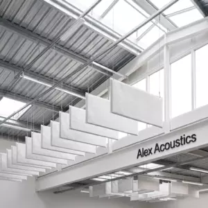 Звукопоглощающий акустический баффл Alex Acoustics — Basic Baffle 1200×600х50, Белый